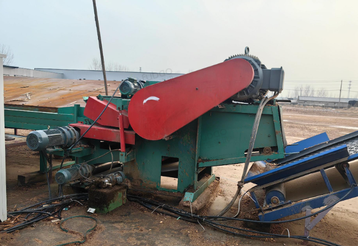 宿迁地区工厂处理317净片破碎机一套、318净片破碎机一套、九米双棍扒皮机
