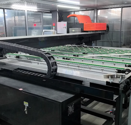 长沙地区工厂处理高温数码彩釉玻璃陶瓷打印机1台、玻璃全自动上下片设备1台