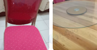 泉州地区处理实木大圆桌、椅子