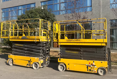 上海地区处理工地升降车两台