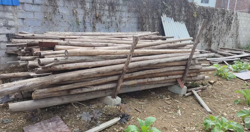 来宾地区处理1批木方、顶筒、模板