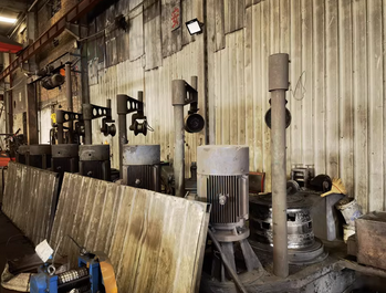 天津地区处理拉丝机品牌赏欣6+15+1象鼻子收线、球化炉整厂设备