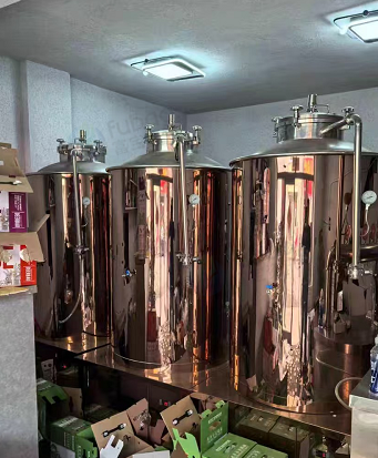 白山地区个人闲置处理一拖三精酿啤酒设备一套