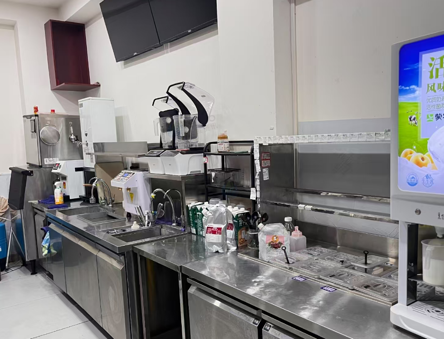 长治地区店铺处理商用酸奶机、封口机、收银系统全套