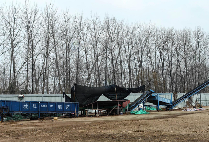 宿迁地区工厂处理317净片破碎机一套、318净片破碎机一套、九米双棍扒皮机