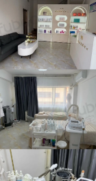 江门地区店铺处理洗面机、水光机、消毒柜、空调2台、收银台、椅子等