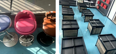 南昌地区处理水果架、眼镜展示柜、沙发桌椅、打印机、收银机