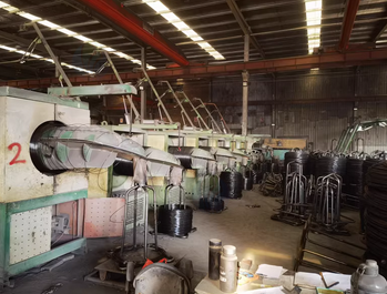 天津地区处理拉丝机品牌赏欣6+15+1象鼻子收线、球化炉整厂设备