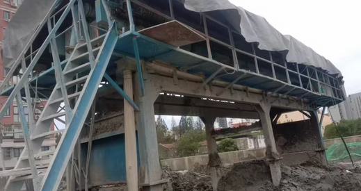 上海地区工地处理500平方高架子压滤机