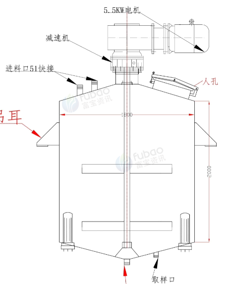 无锡地区工厂处理3T不锈钢反应釜