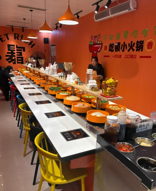 成都地区处理旋转火锅设备一套