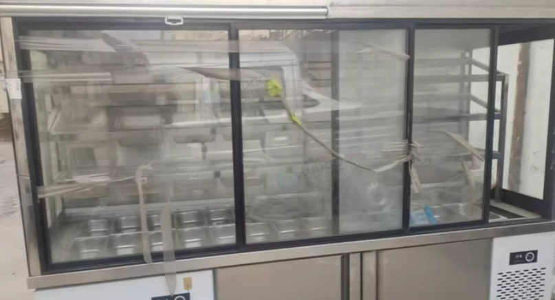 潍坊地区处理台式切肉切片机、两个麻辣烫展示柜、面炉