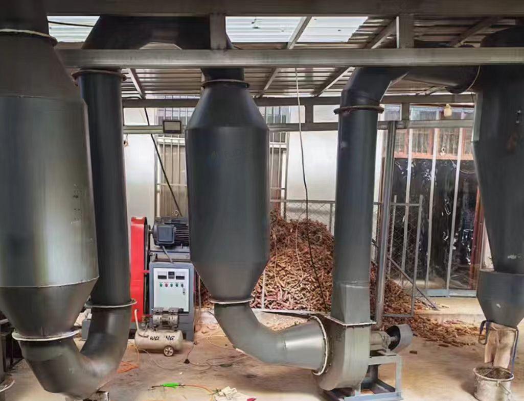 宿州地区工厂处理木炭炭化炉、烘干机、粉碎机、制棒机等一套