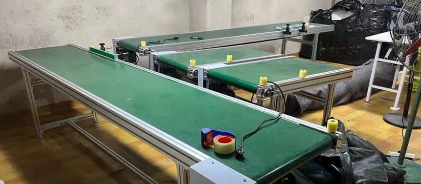 钦州地区公司处理直播间流水线输送带等