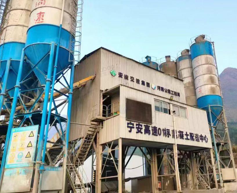 安庆地区工厂处理双线120混凝土拌合站
