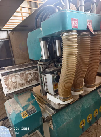 沧州市地区处理三工序雕刻机+半自动吸覆机（倒膜机）