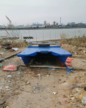 钦州市地区处理玻璃钢白泡长轴双体船