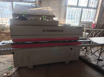 保定市地区处理MF-50A自动直线封边机+得力木工机械MJ6128CD开料机