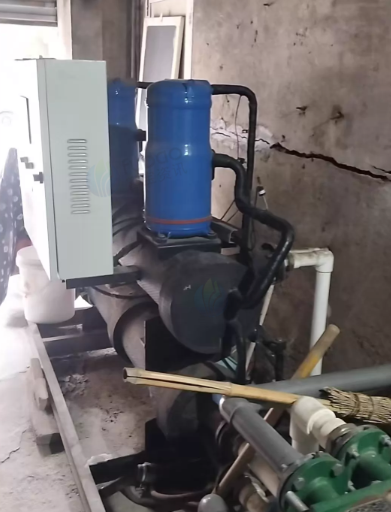 宿迁市地区处理水源热泵机组一套