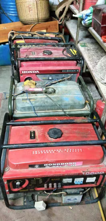 郴州地区处理十来台汽油发电机