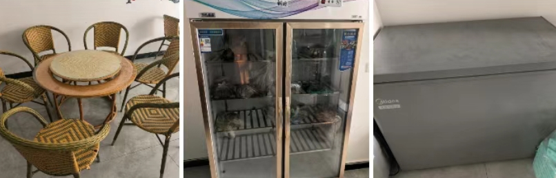 凉山市地区处理桌子板凳、冰柜、展示柜、消毒柜等