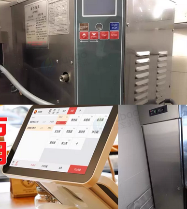 吉安市地区个人处理全套披萨设备（链炉、冰箱、收银机，桌椅等）