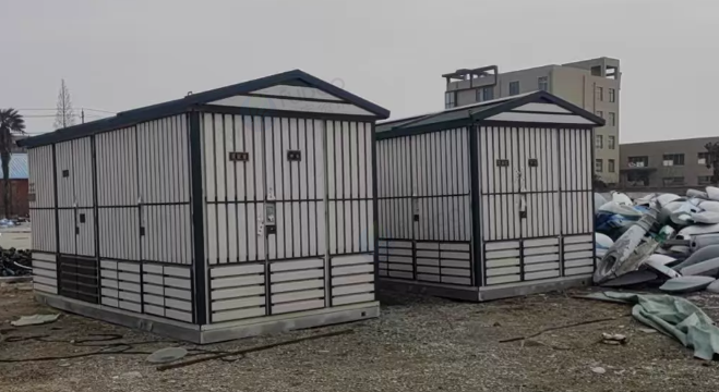 泰州市地区工厂处理800KVA箱式变电站