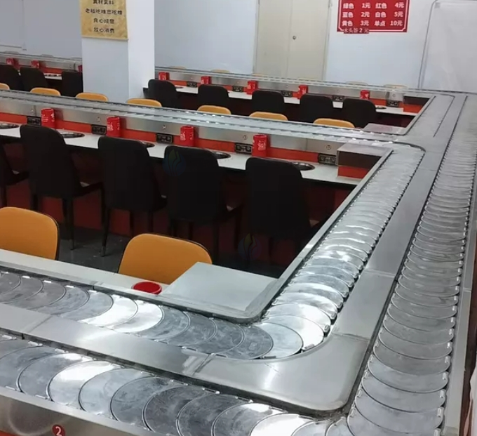 南昌市地区处理旋转小火锅设备带椅子+电磁炉+锅全套