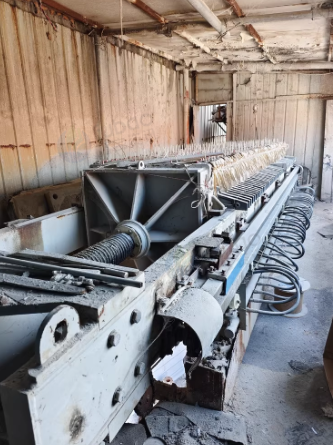 枣庄市地区处理景津100平方全自动隔膜压滤机