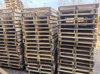 德州市地区处理100*120实木川字形托盘