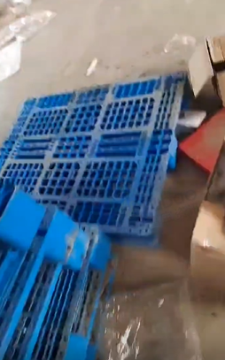 济南市地区处理200多个蓝色塑料托排