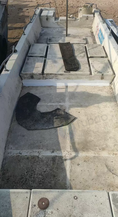 北海地区处理神驰三体艇壳