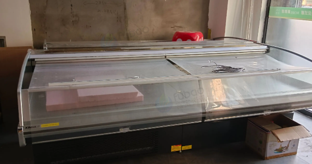 西安市地区超市处理冰柜、冻柜、单面L型货架、单面靠背水果堆头、果蔬堆头等