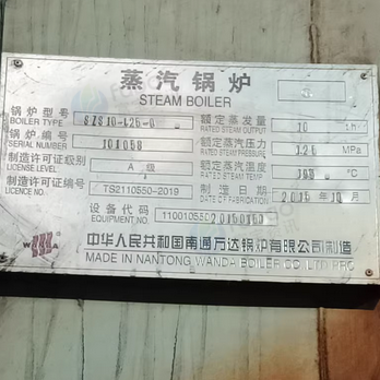 保定市地区处理10吨天然气蒸汽锅炉