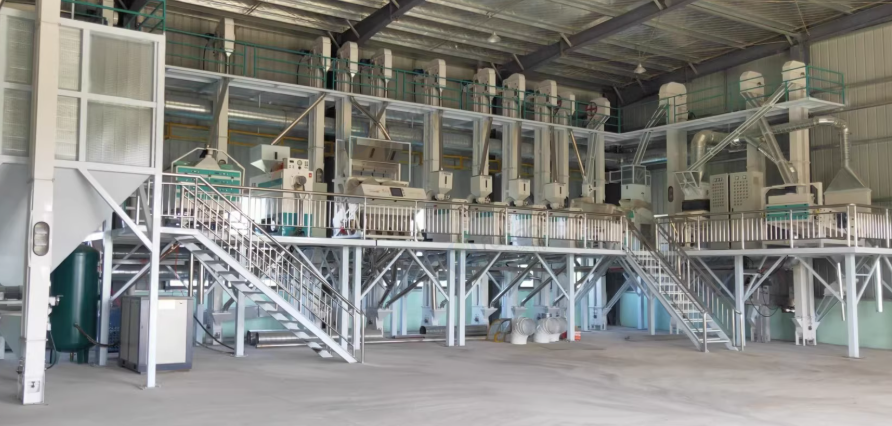 南通市地区工厂处理大米加工设备一套