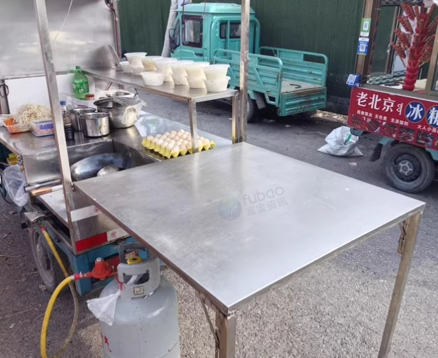 邵阳市地区处理小吃车带不锈钢操做台