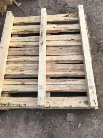 德州市地区处理100*120实木川字形托盘