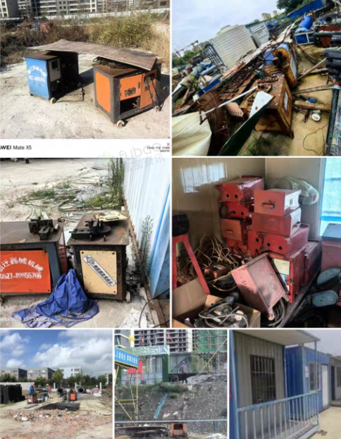 宿迁地区工厂处理钢筋班组全套机器+集装箱