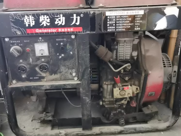 成都市地区处理韩柴RT7500XE柴油发电机