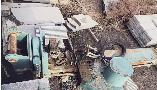 运城市地区个人闲置处理挖机岩石轨道切割机