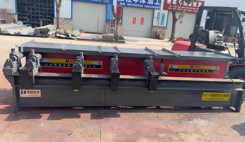 盐城市地区处理六米仿生产线山东青麟五机头弯箍机