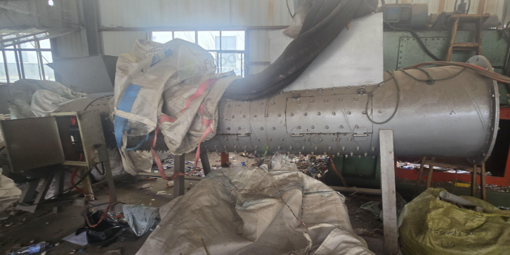 合肥市地区工厂处理破碎机、脱标机、提料机等全套设备