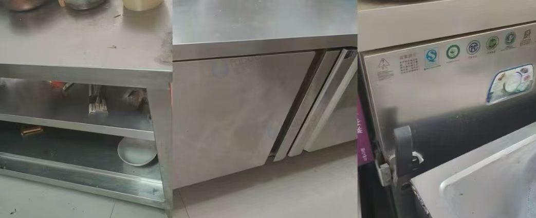 鄂尔多斯市地区处理不锈钢冷柜工作台、立体双开门冷柜、消毒柜、蒸车、四眼灶、和面机等