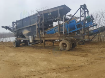 临沂地区处理移动螺旋洗石子洗沙机 三排水轮