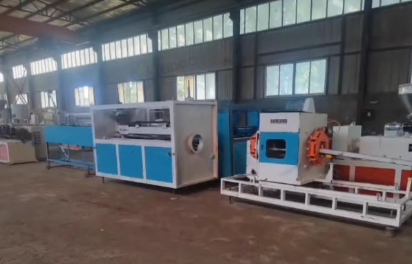 盐城市地区工厂处理PVC65/80双螺杆挤出机生产线