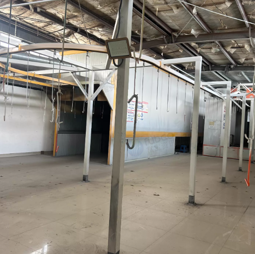 无锡地区工厂处理喷塑流水线设备一套