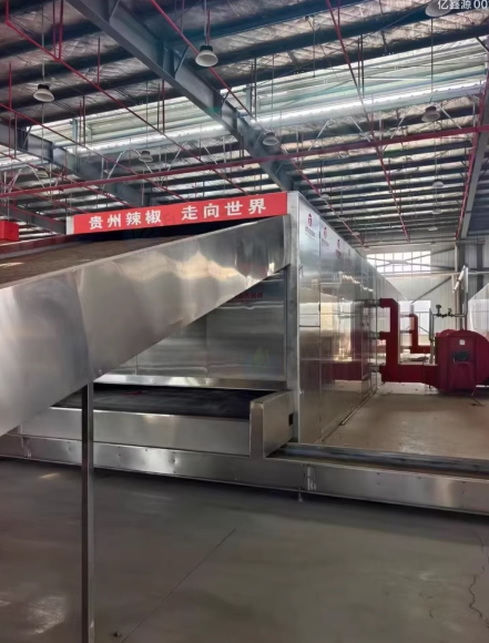 安顺市地区处理首创蒸汽加热28米网带烘干机带宽3米6层网带