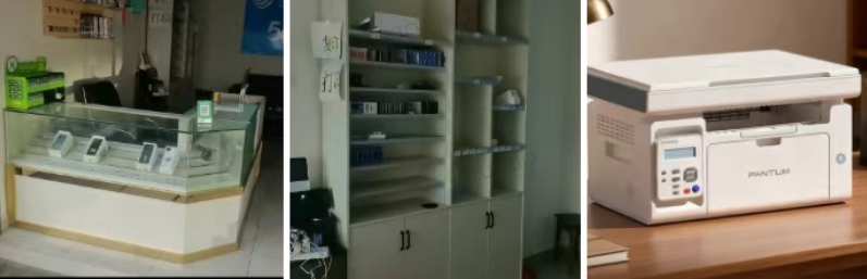 凉山市地区处理烟柜加酒柜一套、打印机