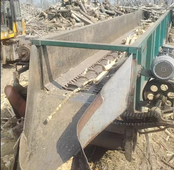 潍坊市地区工厂处理木片加工生产线