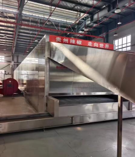 安顺市地区处理首创蒸汽加热28米网带烘干机带宽3米6层网带